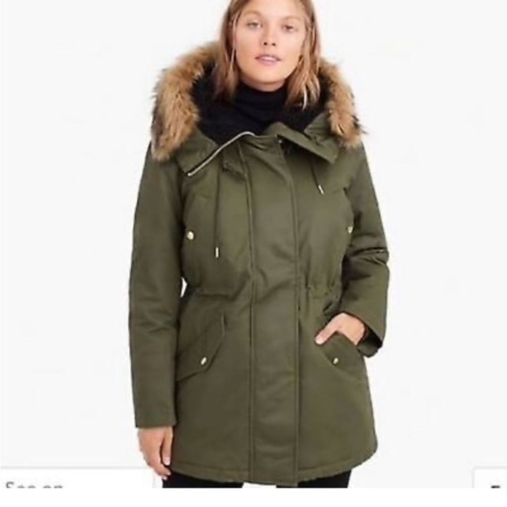 J. Crew Perfect Winter Parka size L